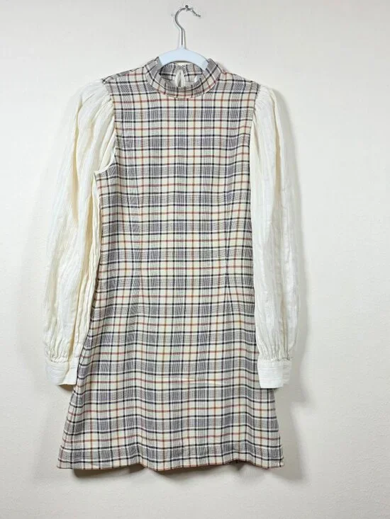 SEA NEW YORK BEATRIZ PLAID DRESS SIZE 2 MSRP 425$ - Picture 4 of 11